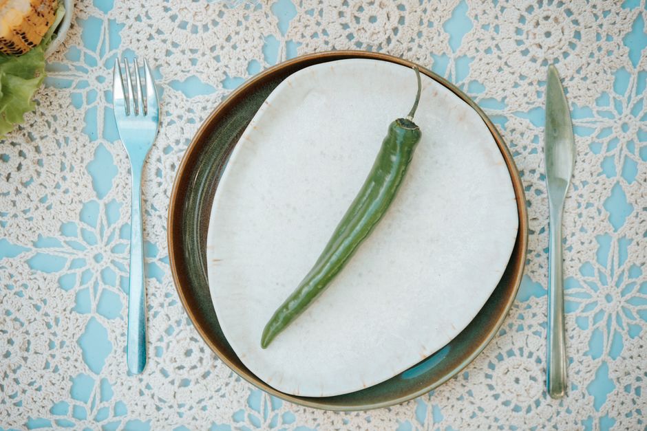 Hete pepers als themadecoraties voor herfstige etentjes